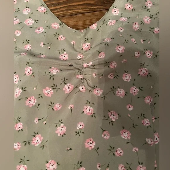 Northern Reflections Green Floral Dress - Picture 3 of 4